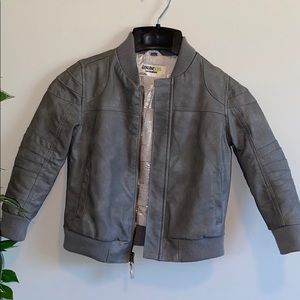 Toddler boy moto faux leather jacket